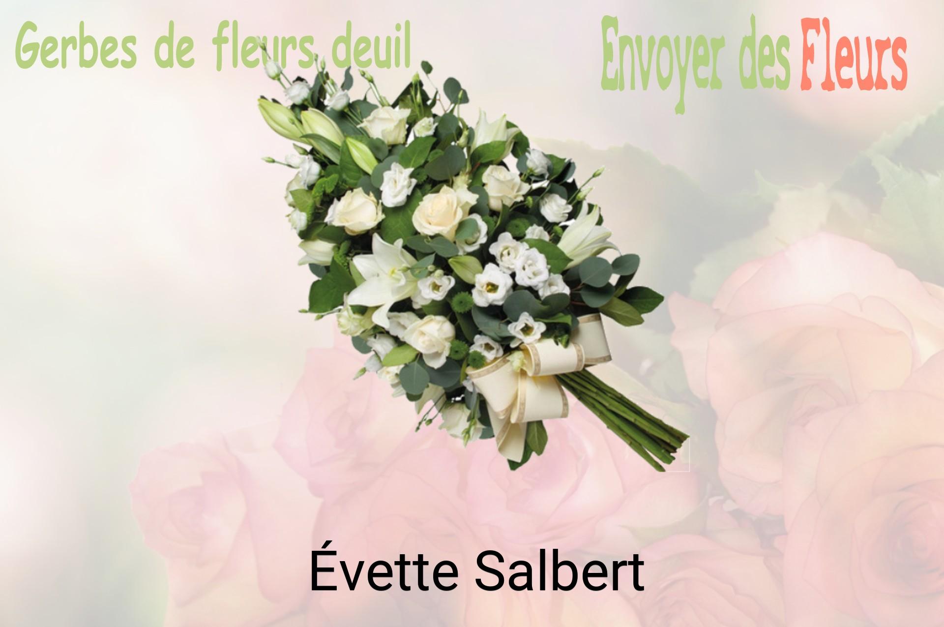 Gerbe de fleurs de deuil livrée à Évette-Salbert